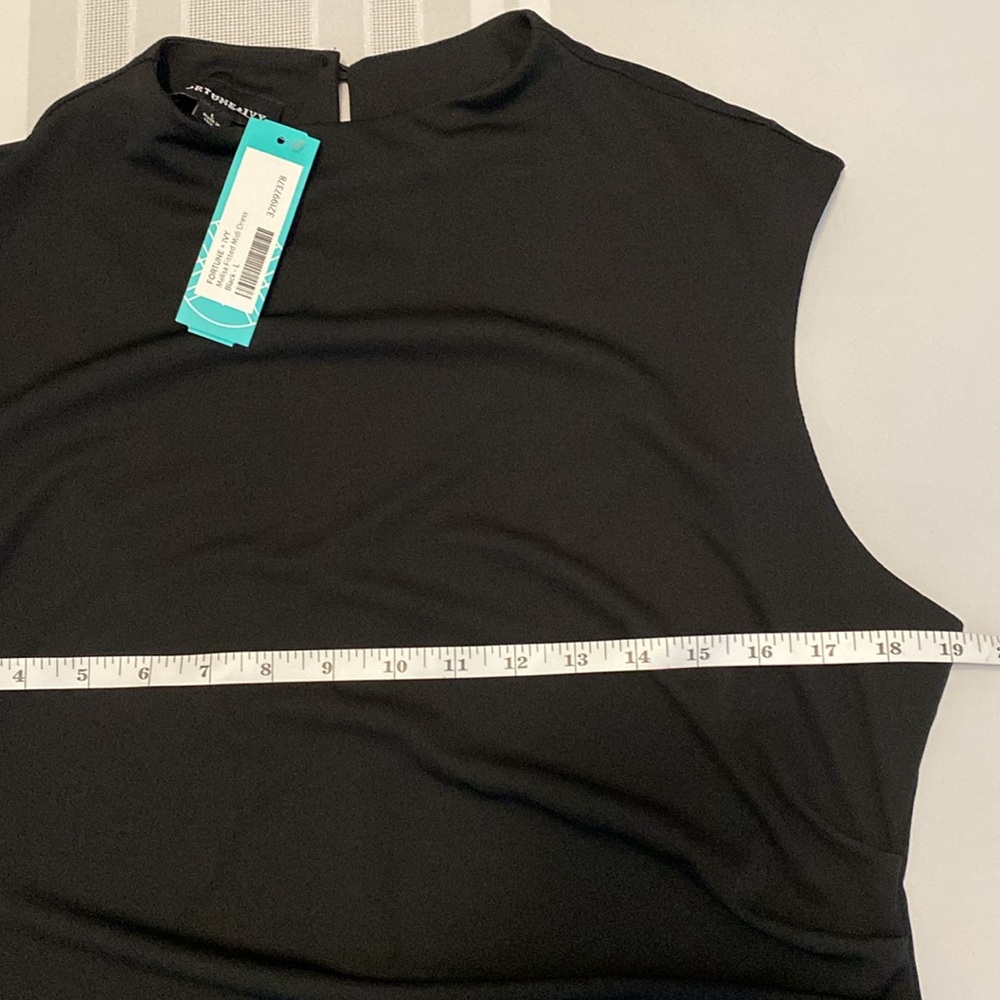 Women’s Fortune + Ivy Sleeveless Black Dress Brand New With Tags - Picture 3 of 14